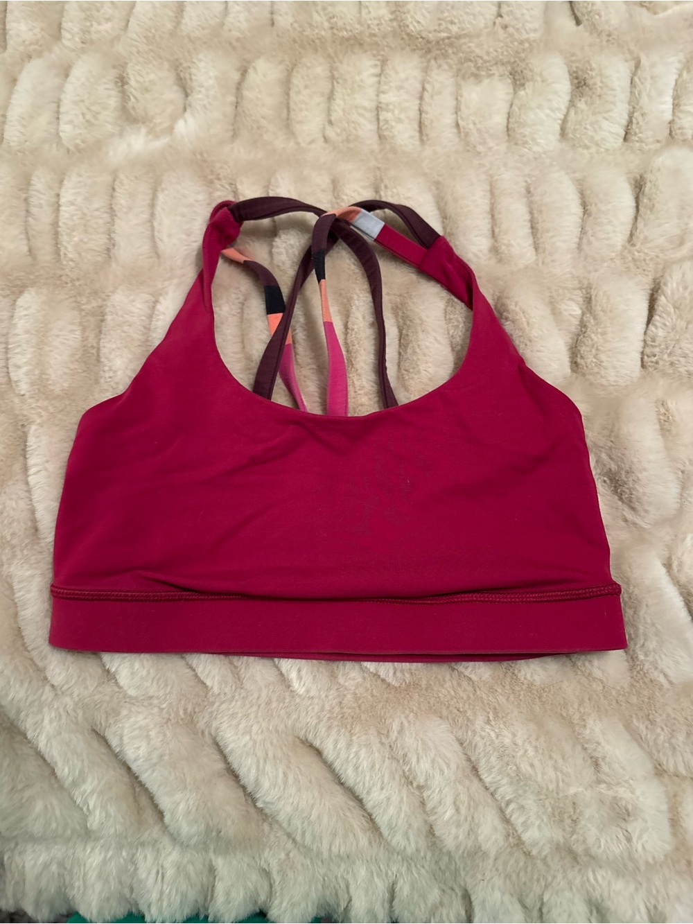 lululemon athletica Strappy Low-Impact Sports Bra - Raspberry